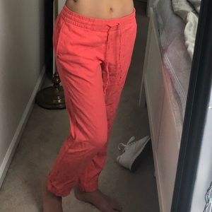 Cute coral beachy pants